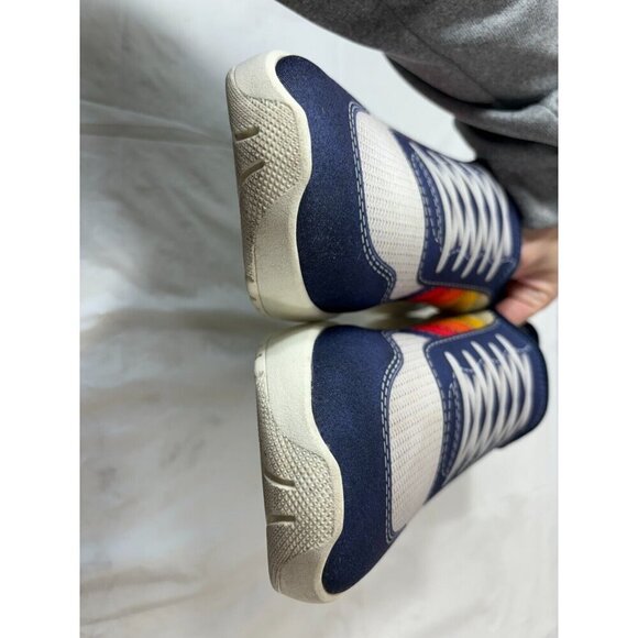 Psudo Court Blue Multicolor Slip On Stretch Sneaker Mens Size 13 - Picture 9 of 12